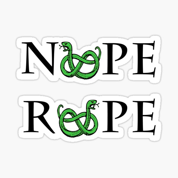 Nope Rope Sticker