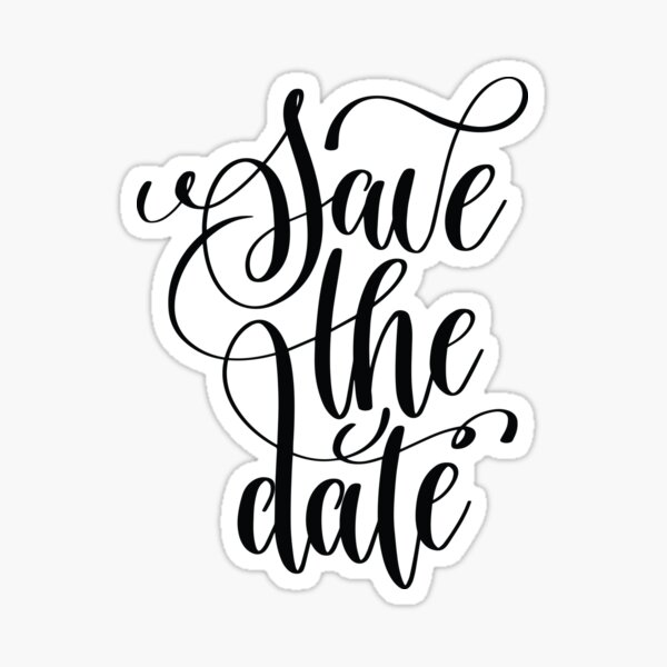 Personalised Save the Date Wedding Stickers