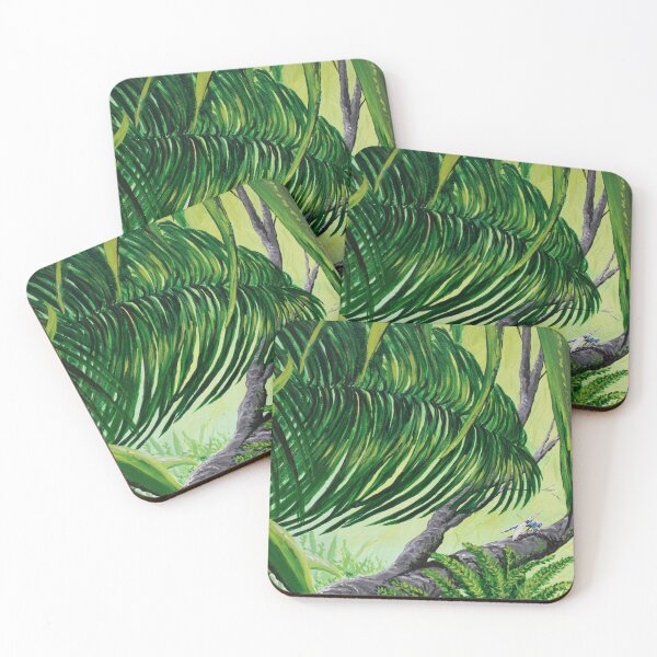 Item preview, Acrylic Paint on Canvas of a Dragonfly in the Rainforest designed and sold by Nicola Morgan.