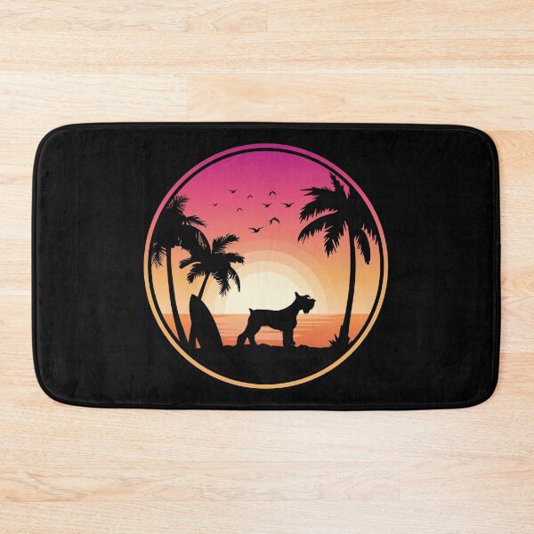 Item preview, Miniature Schnauzer Dog Beach Sunset designed and sold by DogsHearted.