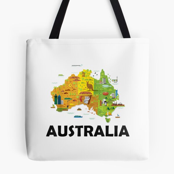 Item preview, Australia Australian Elements Fun Map Ocenia  designed and sold by skinner43.