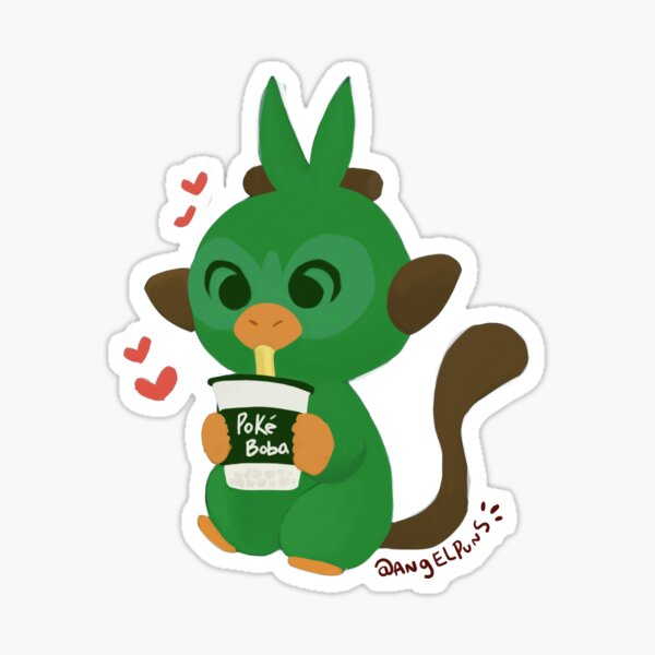 Grookey Snack Sticker For Sale By Bloodypupil Redbubble