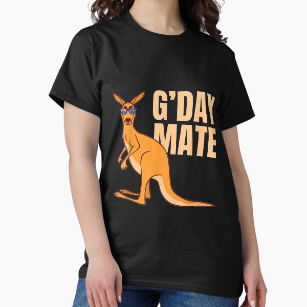 Item preview, Australia G'Day Mate Funny Kangaroo Australian Symbol   designed and sold by skinner43.