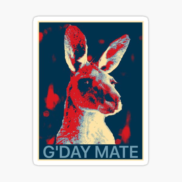 Item preview, Australia G'Day Mate Funny Kangaroo Australian Symbol Sweat  Shirt designed and sold by skinner43.