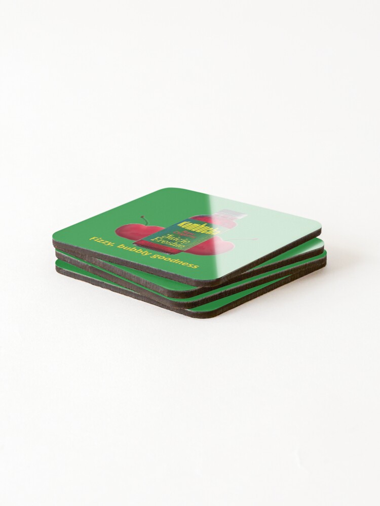Alternate view of Kombucha. Fizzy Bubbly Goodness. Coasters (Set of 4)