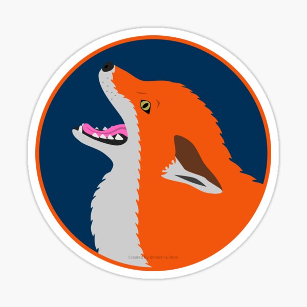 Fox Says EEEE Sticker