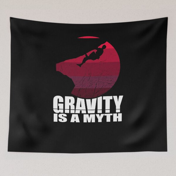 Item preview, Gravity is a Myth Vintage bouldering climbing designed and sold by shurikaner.