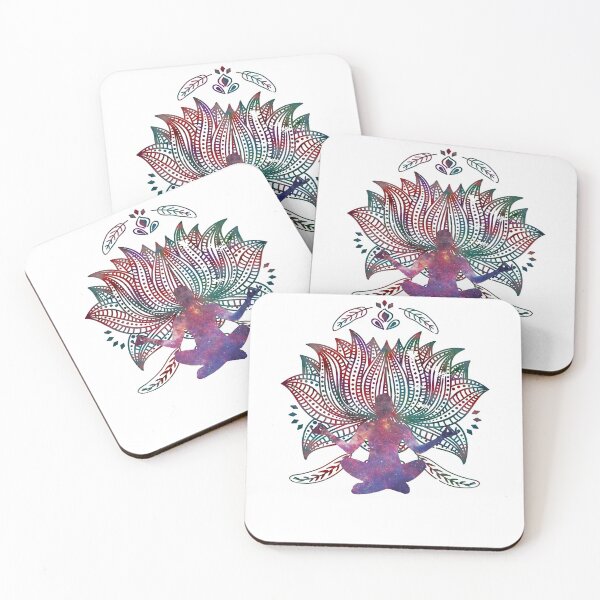 Item preview, Yoga Colorful Lotus designed and sold by Rhu Creations.