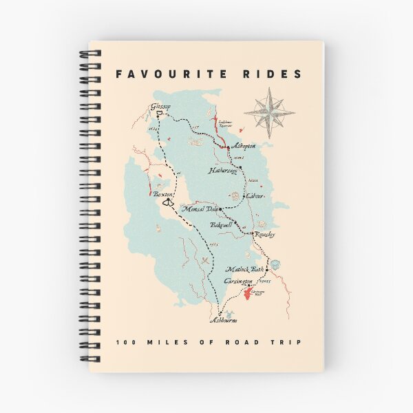 Item preview, PEAK DISTRICT, 100 MILES BIKERS'  FAVOURITE RIDES designed and sold by axelle1410.