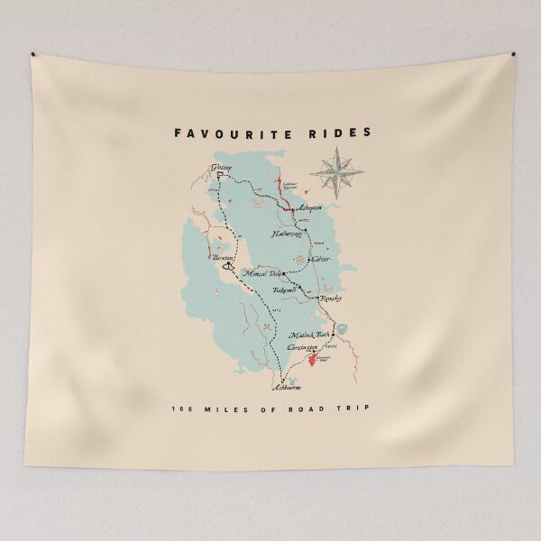 Item preview, PEAK DISTRICT, 100 MILES BIKERS' FAVOURITE RIDES designed and sold by axelle1410.