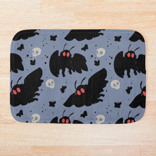 Mothman - Daylight Blue Bath Mat