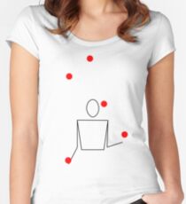 JugglingLab (White) Women's Fitted Scoop T-Shirt