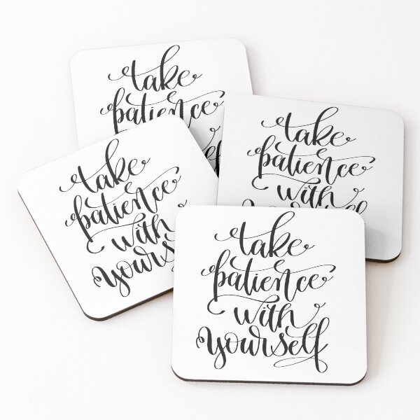 Item preview, Take Patience With Yourself Inspirational Quotes designed and sold by ProjectX23.