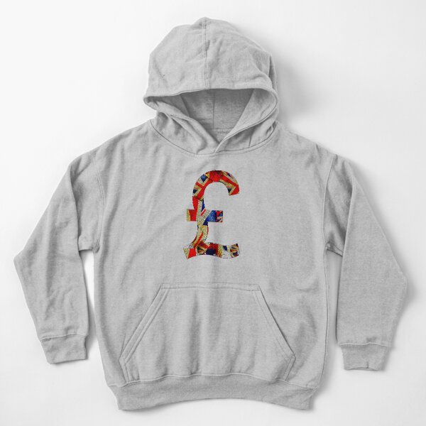British Pound Kids Pullover Hoodie