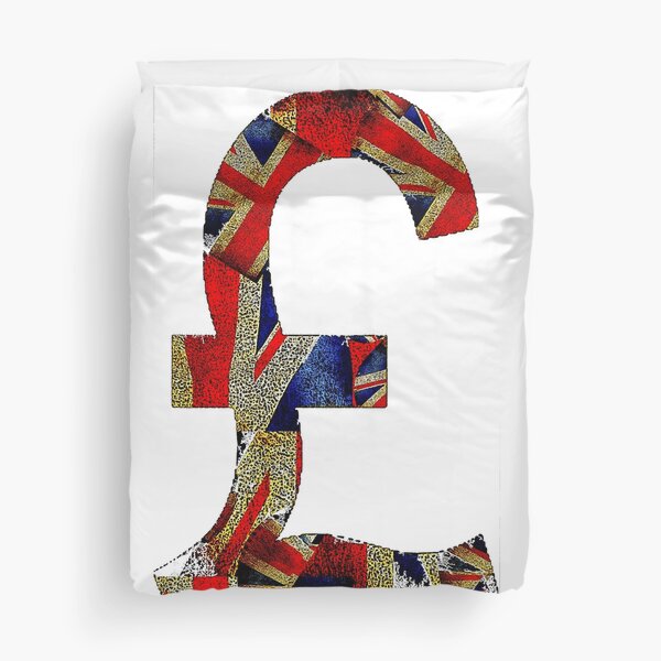 British Pound Duvet Cover