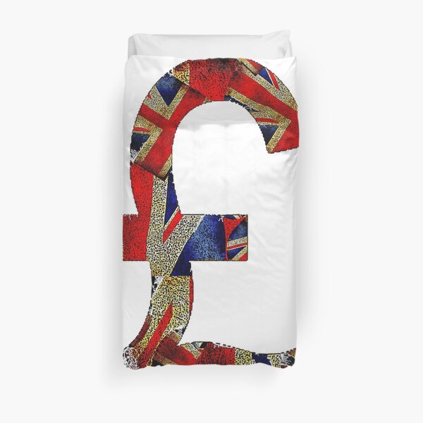 British Pound Duvet Cover