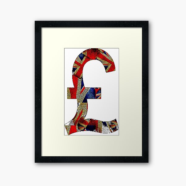 British Pound Framed Art Print