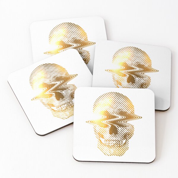 Item preview, Glitch Gold Skull designed and sold by EightWinds.