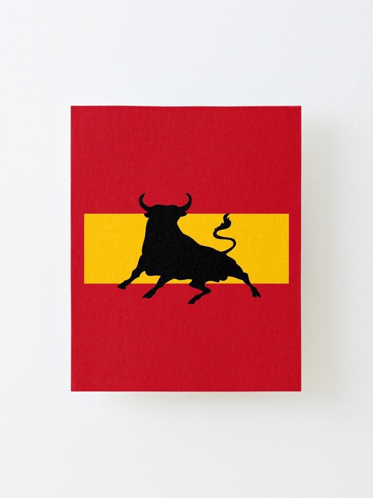 Spanish flag with bull Spanish flag with bull