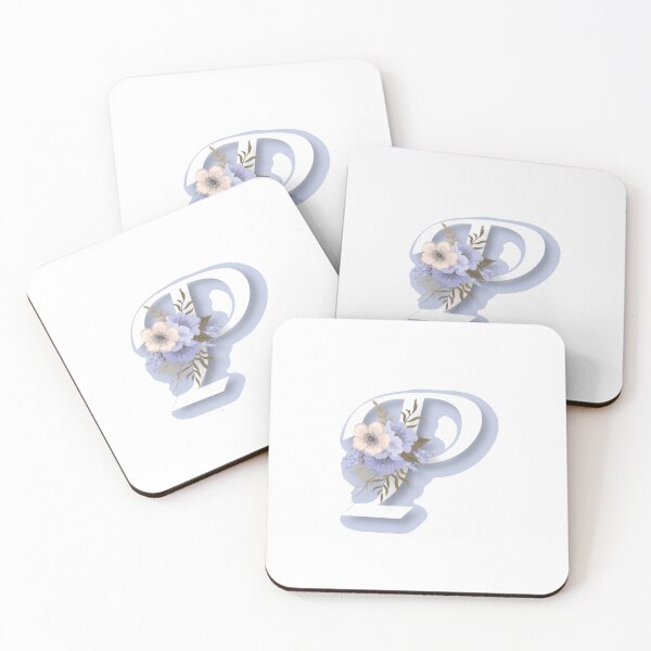 Item preview,  Floral Initial Capital P Monogram Sticker  designed and sold by RosalieReeves.