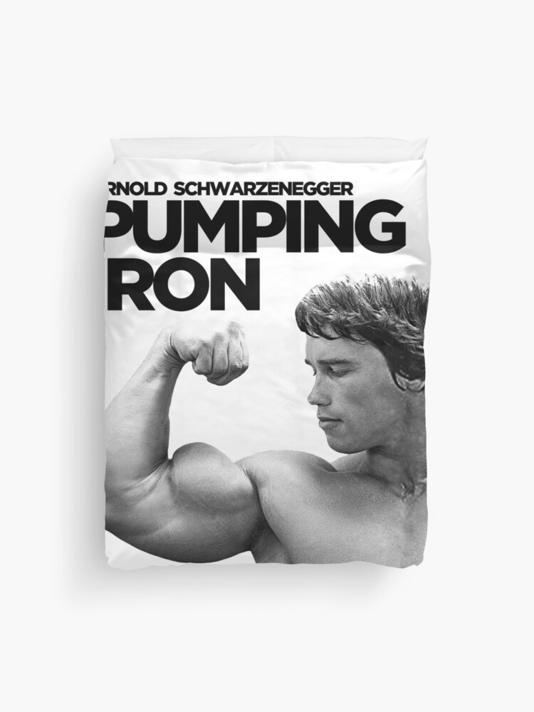 Arnold Schwarzenegger Classic Pumping Iron Duvet Cover for Sale by  VectorDesigner