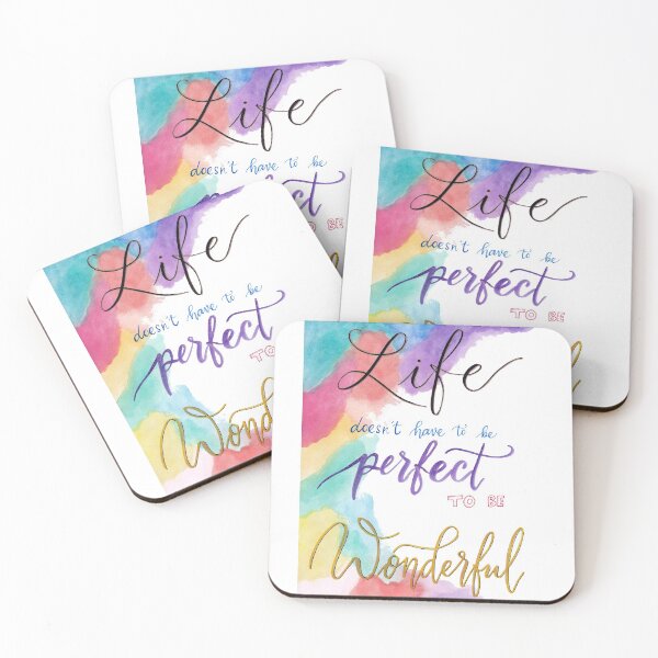 Item preview, Life doesn’t have to be Perfect to be Wonderful designed and sold by agapedesign.