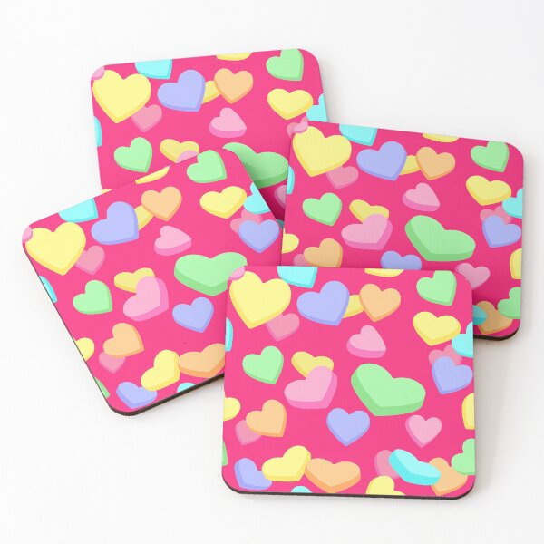 Item preview, Falling Candy Hearts Bright Pink Valentines Day  designed and sold by funnytshirtemp.