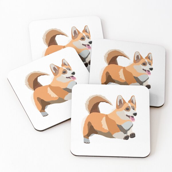 Item preview, Jumping Corgi Cute Drawing designed and sold by Kate  Anne.