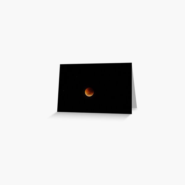 Volcanic Moon Greeting Card