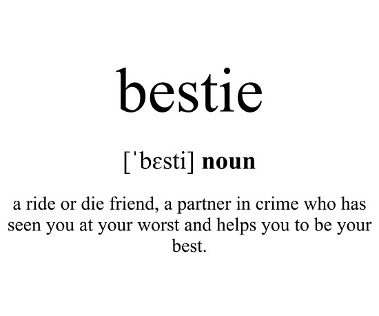 bestie-definition-dictionary-collection-poster-by-designschmiede