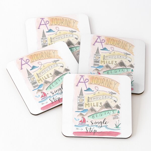 Item preview, A Journey of a Thousand Miles Begins with a Single Step designed and sold by agapedesign.
