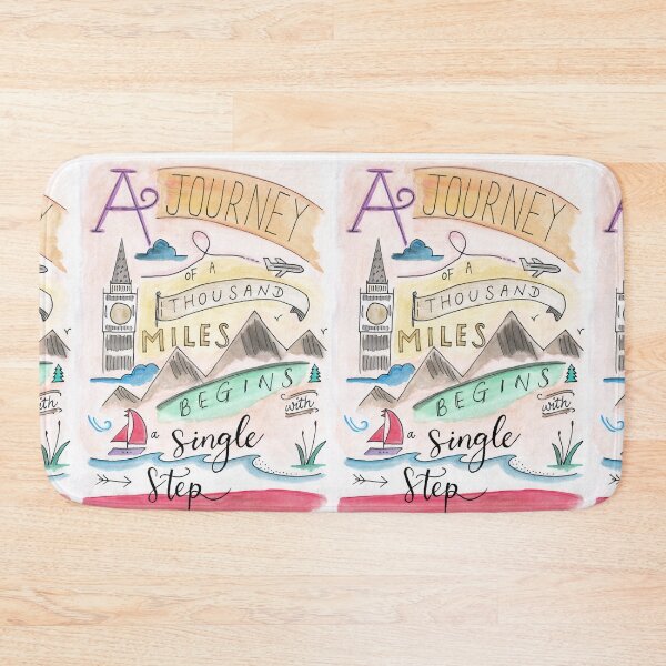 Item preview, A Journey of a Thousand Miles Begins with a Single Step designed and sold by agapedesign.