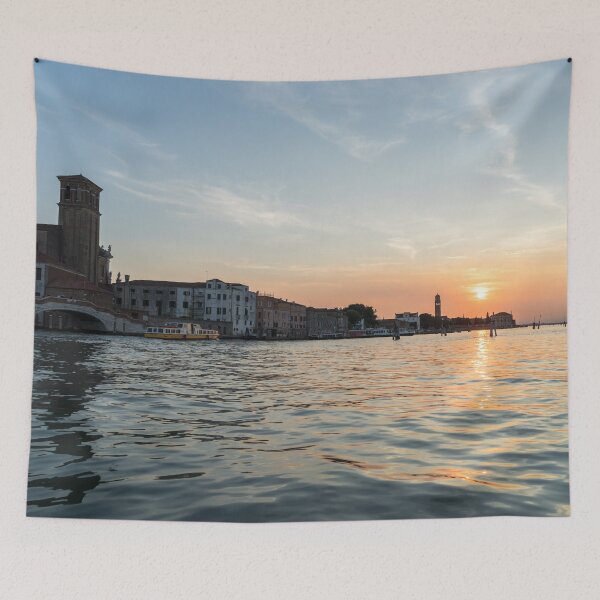 Item preview, Venetian Silk - Venice Italy Sunset from the Lagoon designed and sold by Georgia Mizuleva.
