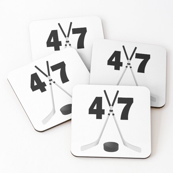 Item preview, Hockey number 47 - forty seven with sticks and disc designed and sold by AllShirts21.