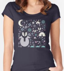 Penguin Small Women's Fitted Scoop T-Shirt