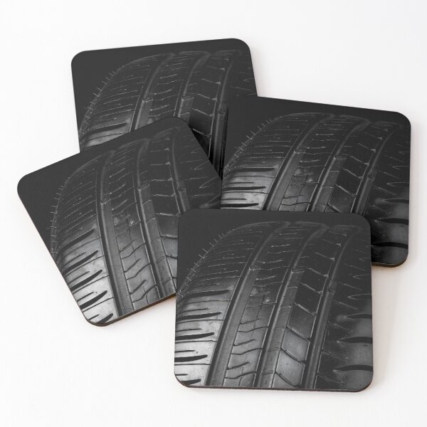 Item preview, Car tyre isolated on a black background designed and sold by Ben Gingell.