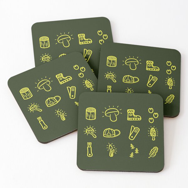 Item preview, Mushroom Hunting Icons Foraging designed and sold by hadicazvysavaca.