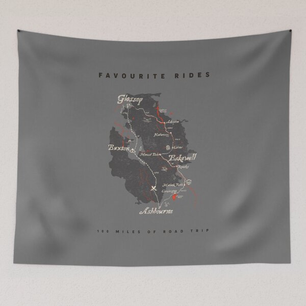 Item preview, PEAK DISTRICT, 100 MILES BIKERS' FAVOURITE RIDES designed and sold by axelle1410.