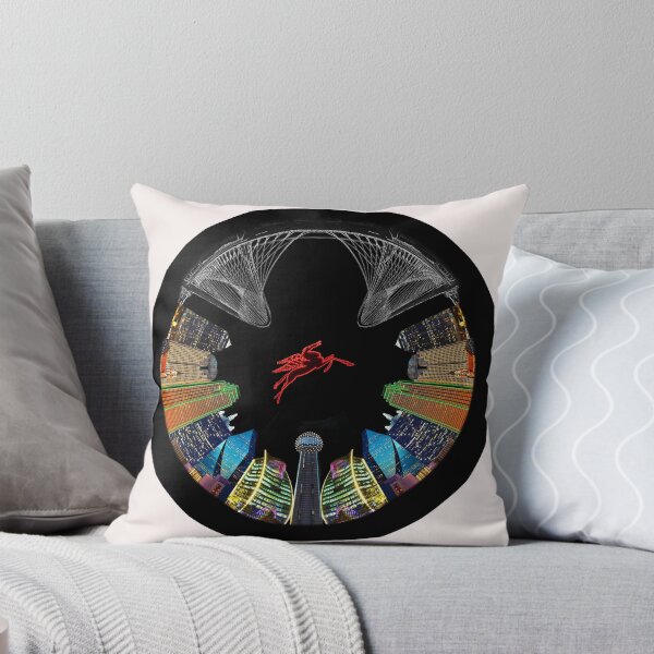 Item preview, Dallas Circular Cityscape Mirror Image- Circular Skyline of Dallas  designed and sold by Warren Paul Harris.