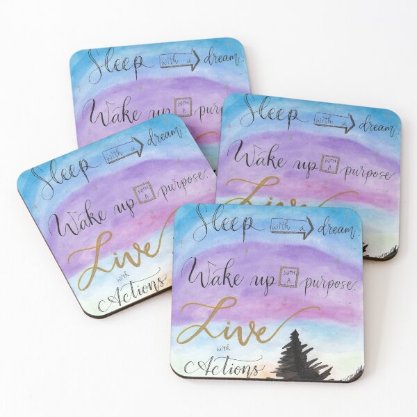 Item preview, Sleep with a dream. Wake up with a purpose, Live with Actions. designed and sold by agapedesign.