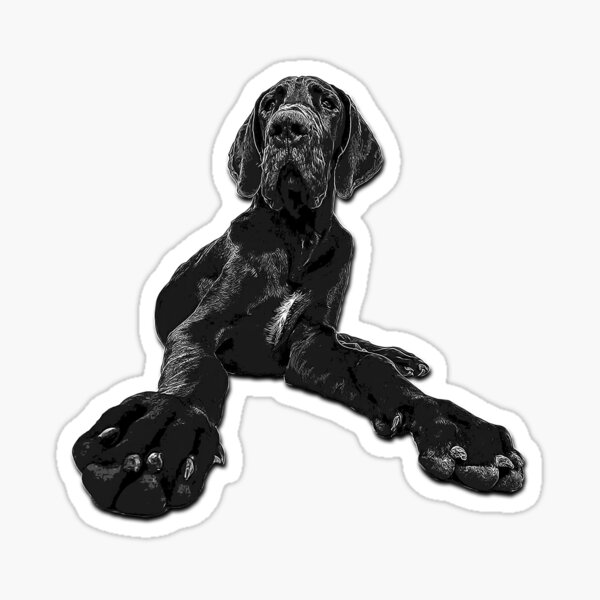 Great Dane Puppy Dog Sticker