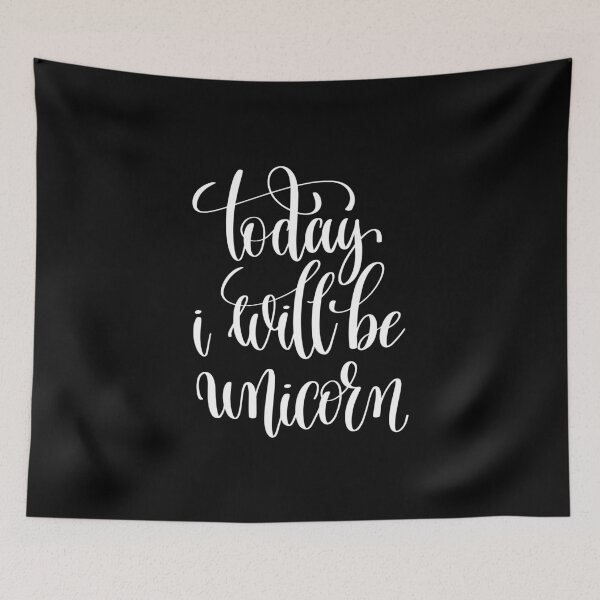 Item preview, Today I Will Be Unicorn Inspirational Quotes designed and sold by ProjectX23.