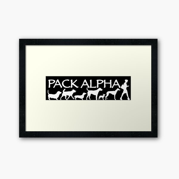 PACK ALPHA - FEMALE - WHITE Framed Art Print