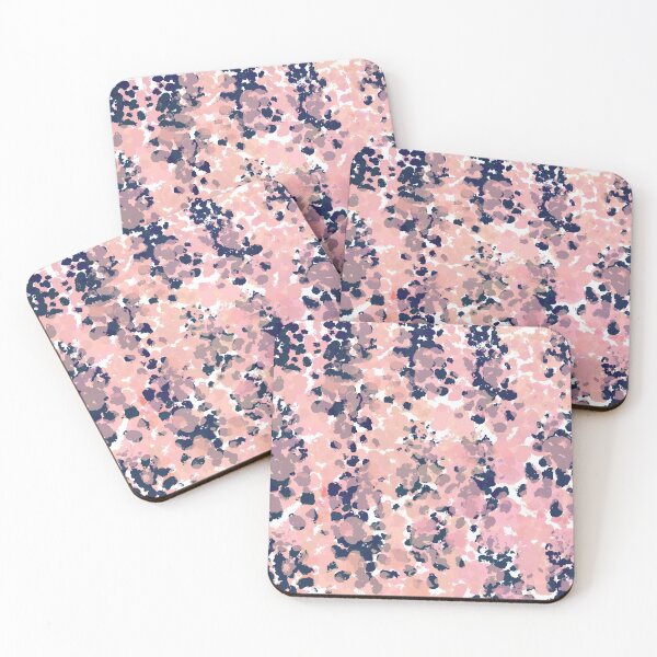 Item preview, Smudgy Painted Abstract Pattern in Navy Blue, Pink, Blush, and White designed and sold by kierkegaard.