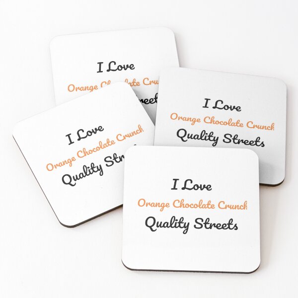 Item preview, I Love Orange Chocolate Crunch Quality Streets designed and sold by sebastiandoe5.
