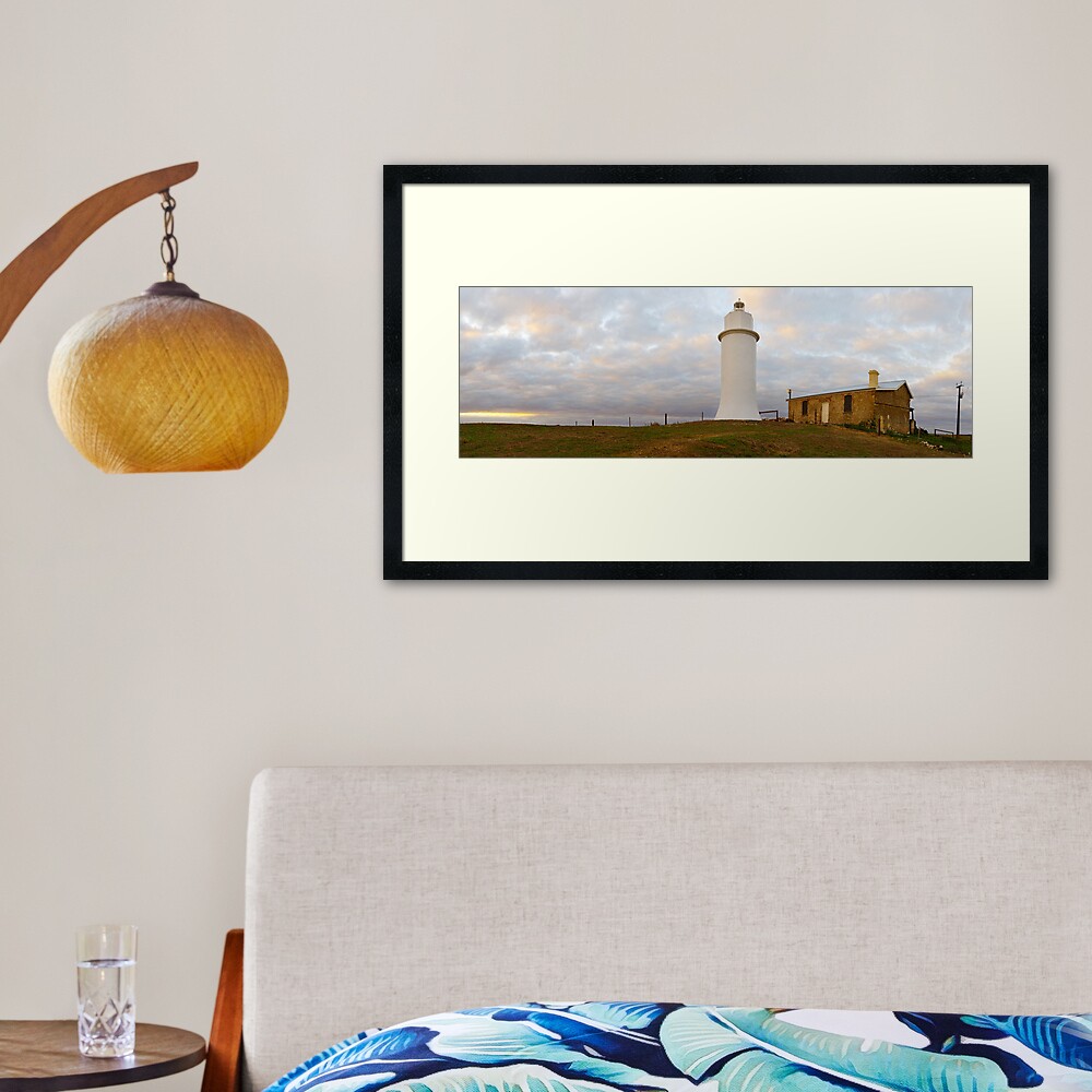 Point Malcom Lighthouse, Lake Alexandrina, South Australia Framed Art Print