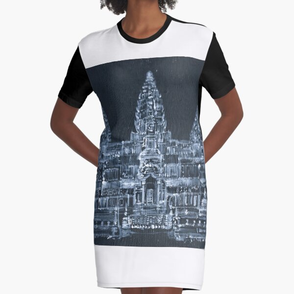 ANGKOR WAT Graphic T-Shirt Dress