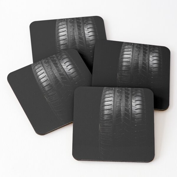 Item preview, Car tyre isolated on a black background designed and sold by Ben Gingell.