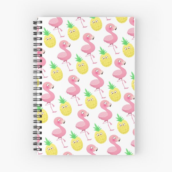 Item preview, Baby flamingo and pineapple pattern Illustration white background designed and sold by Nadia  Ronquillo.