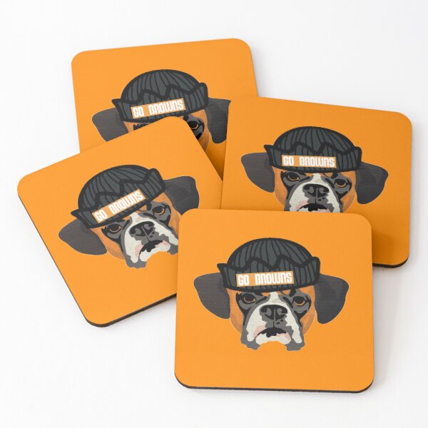 Item preview, Go Browns Football Boxer Dawg Design designed and sold by B1GSportswear.